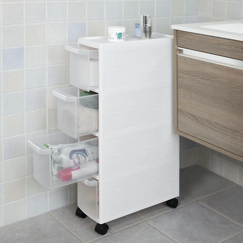 sobuyes.shopG41-W Tour de rangement Chariot pour rangement cuisine salle de bain