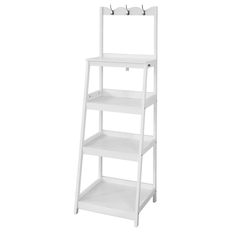 sobuyes.shopG279-W Étagère de Rangement style Échelle Meuble Colonne Salle de Bain Entrée