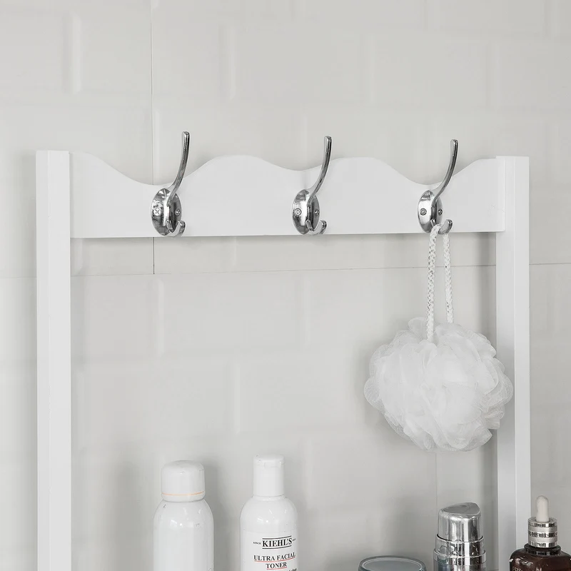 SoBuy FRG279-W Étagère de Rangement style Échelle Meuble Colonne Salle de Bain Entrée