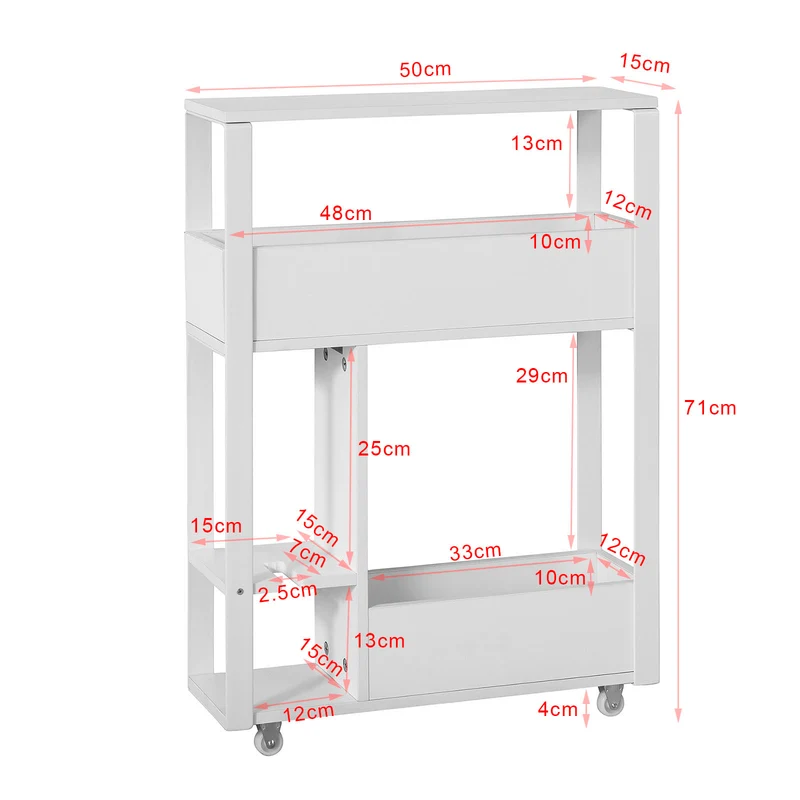sobuyes.shopG270-W Meuble de Rangement Salle de Bain Support Papier Toilette Meuble WC