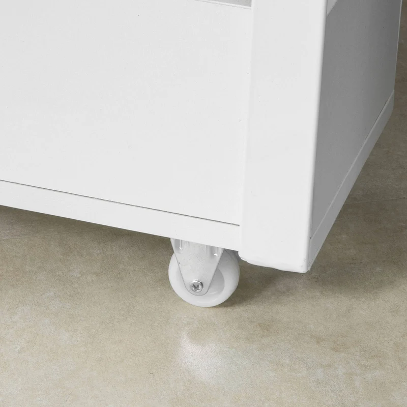 sobuyes.shopG270-W Meuble de Rangement Salle de Bain Support Papier Toilette Meuble WC