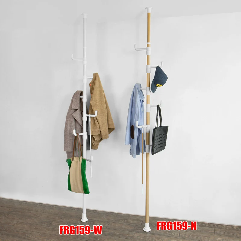 SoBuy FRG159-W Télescopique Porte-manteaux Télescopique avec Vêtements Fork