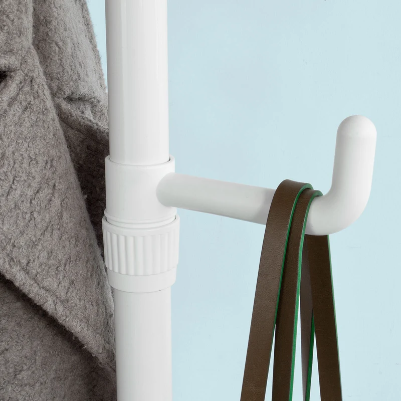 SoBuy FRG159-W Télescopique Porte-manteaux Télescopique avec Vêtements Fork
