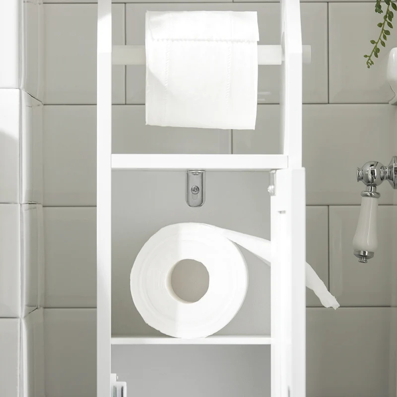 sebuyfr.comG135-W Support Papier Toilette Armoir Porte-papier Toilettes Porte Brosse WC