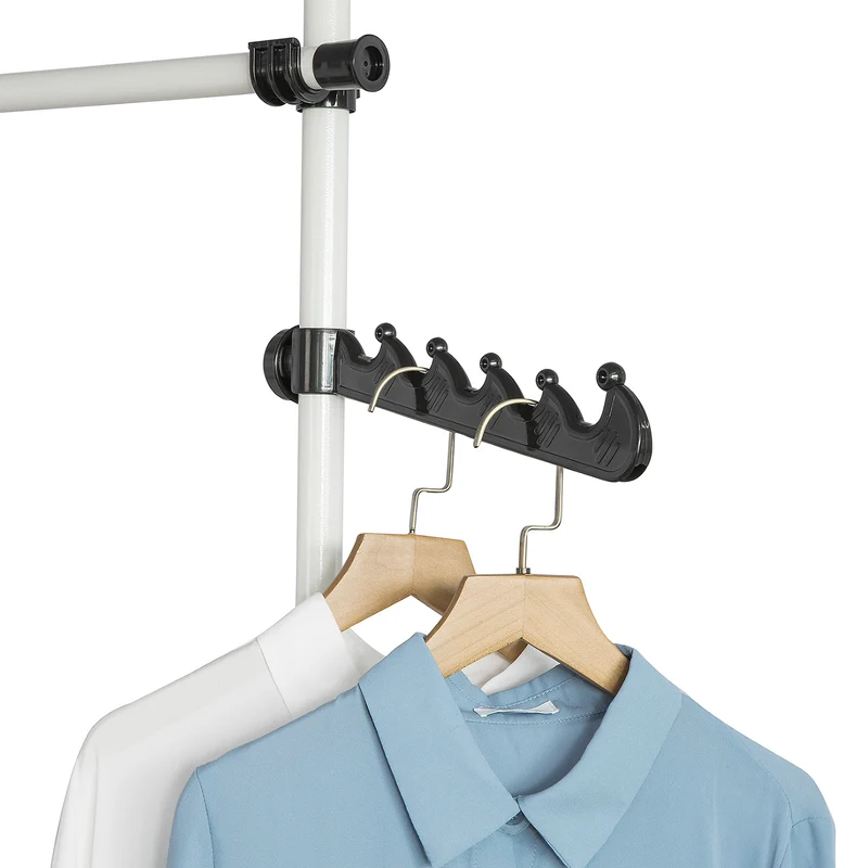 sebuyfr.comG109 Télescopique Garde-Robe Système Herkule, 2 Barres Portant de vêtement