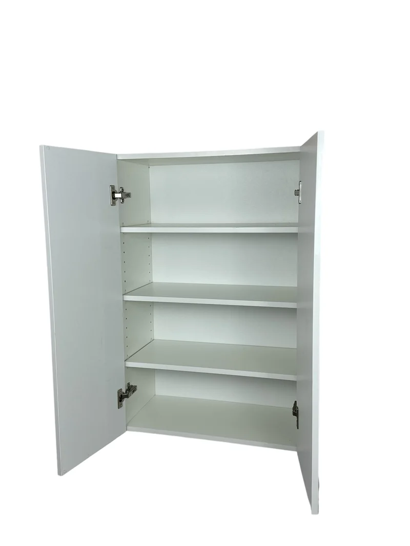 Cabinet de Haut - 2 Porte - 24 po de large x 36 po de hauteur - Mélamine Laquée Blanche