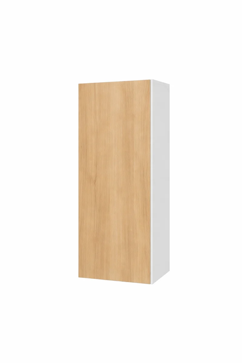 Cabinet de Haut - 1 Porte - 15 po de large x 36 po de hauteur - Mélamine Bois Zen