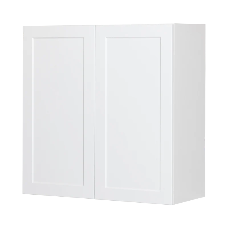 Cabinet de Haut - 2 Portes - 36 po de large x 36 po de hauteur - Polymère Blanc Shaker