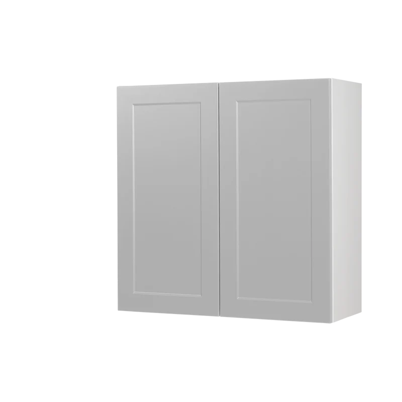 Cabinet de Haut - 2 Portes - 30 po de large x 36 po de hauteur - Polymère Shaker Gris