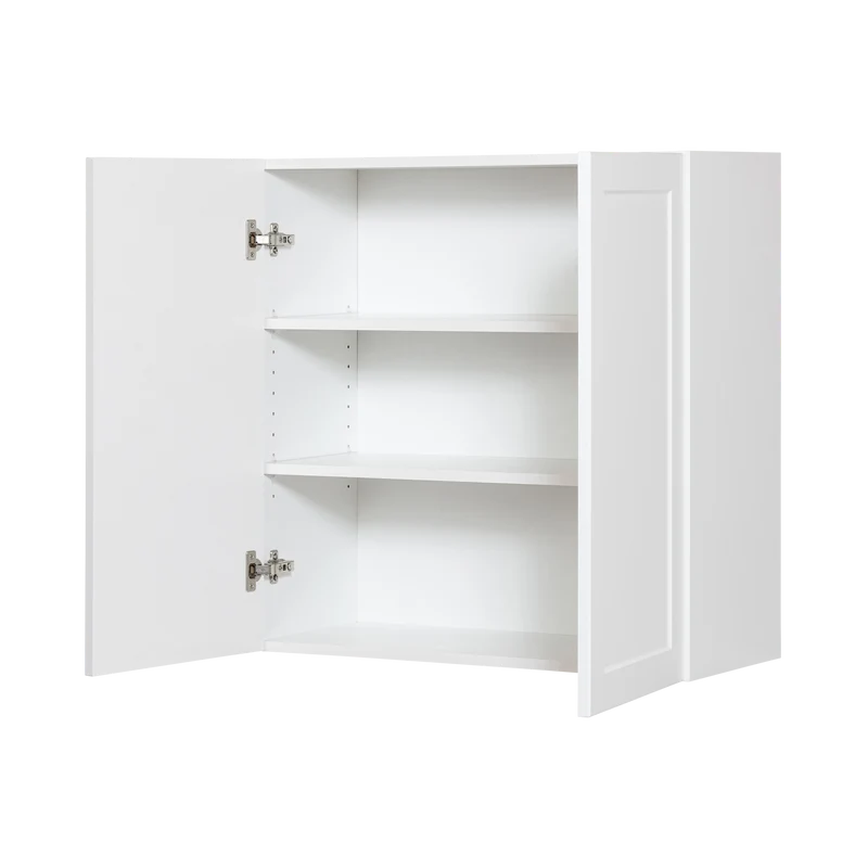 Cabinet de Haut - 2 Portes - 30 po de large x 36 po de hauteur - Polymère Blanc Shaker