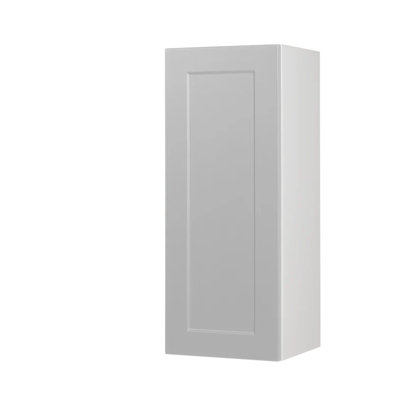 Cabinet de Haut - 1 Porte - 12 po de large x 36 po de hauteur - Polymère Shaker Gris
