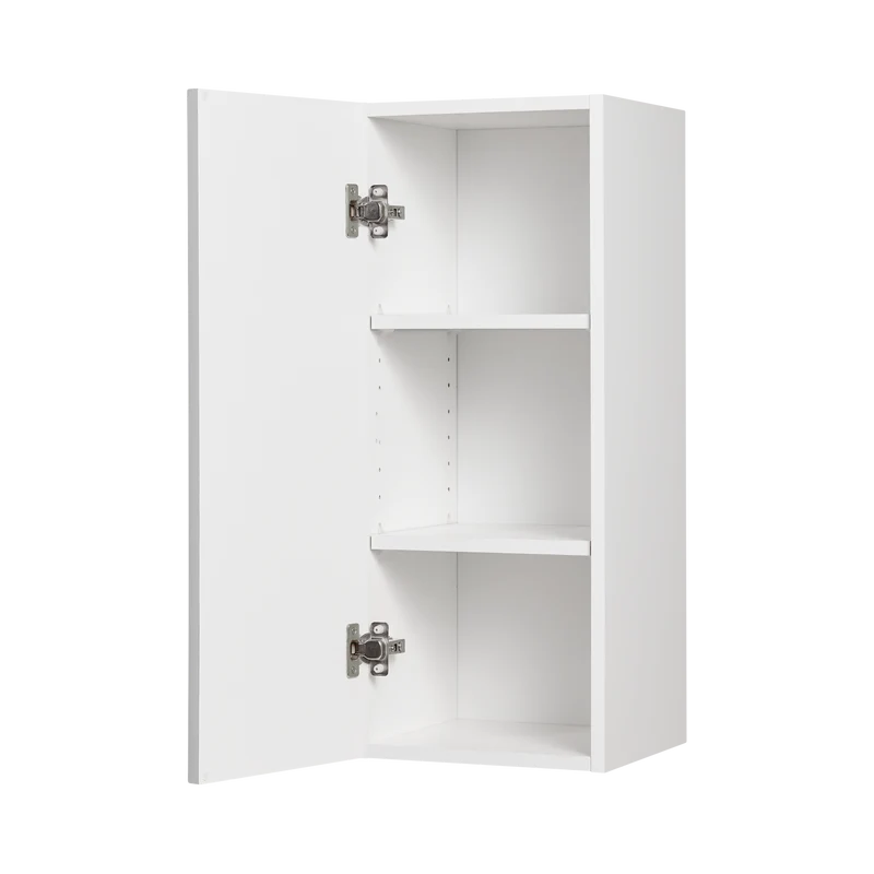 Cabinet de Haut - 1 Porte - 12 po de large x 36 po de hauteur - Polymère Shaker Gris