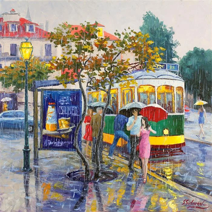 Rainy Day. Lisbon Portugal