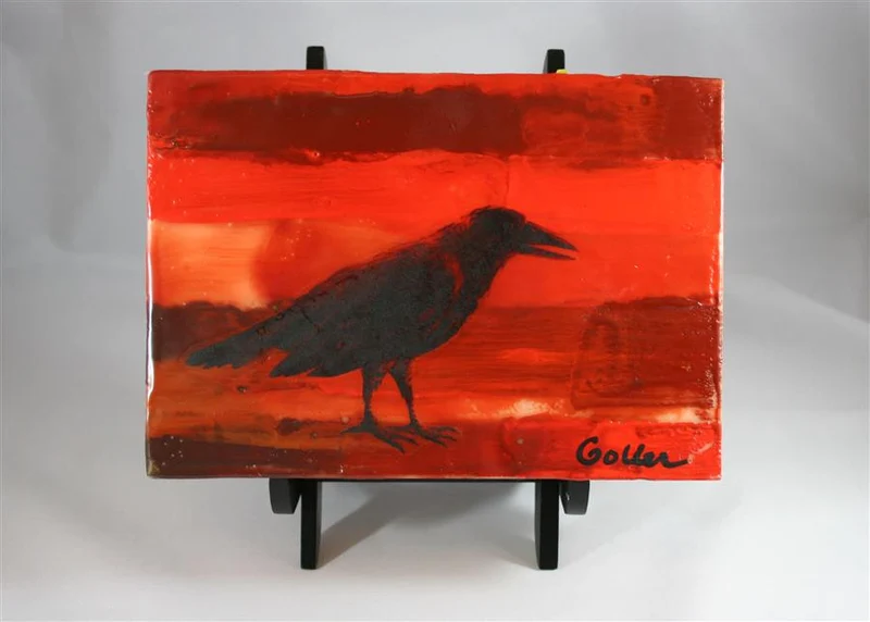 Mixed Media Artwork Raven Native