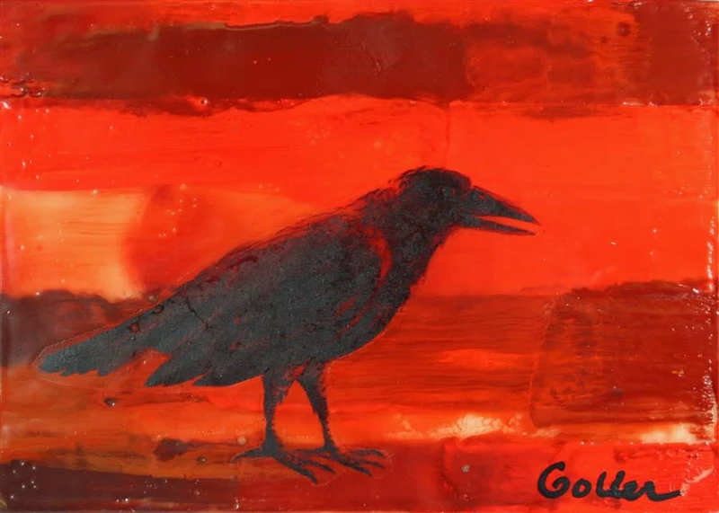 Mixed Media Artwork Raven Native
