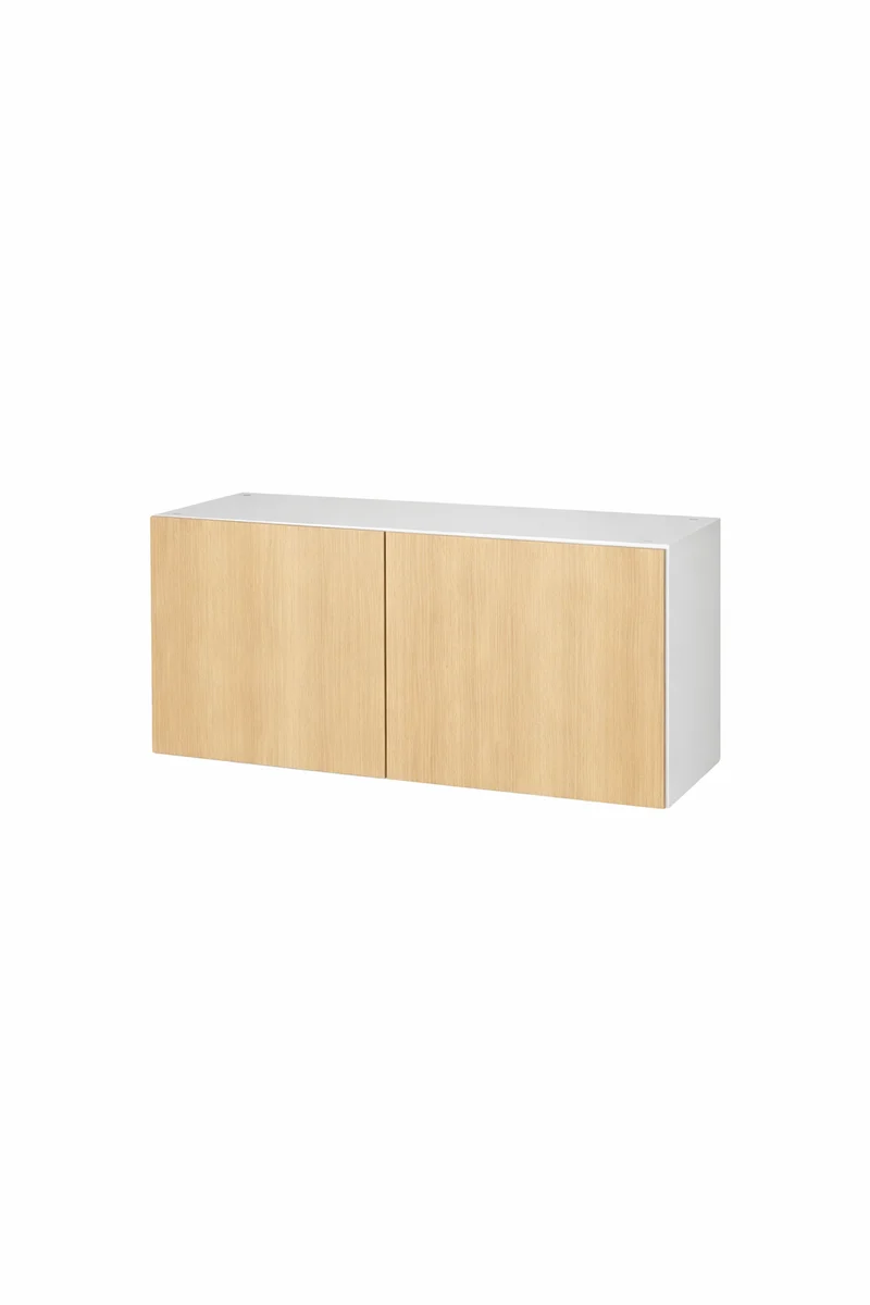 Cabinet de Haut Réfrigérateur - 2 Portes - 33 po de large x 20 po de hauteur - Mélamine Bois Zen