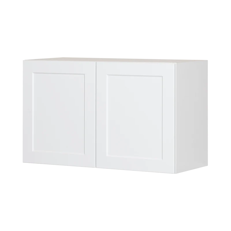 Cabinet de Haut Réfrigérateur - 2 Portes - 33 po de large x 20 po de hauteur - Polymère Blanc Shaker