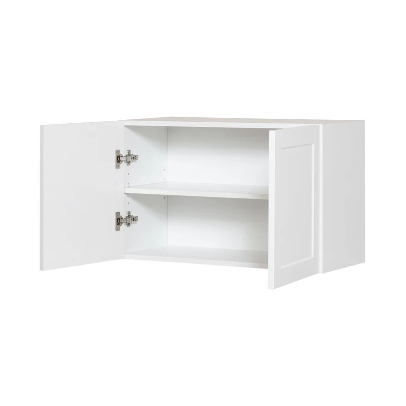 Cabinet de Haut Réfrigérateur - 2 Portes - 33 po de large x 20 po de hauteur - Polymère Blanc Shaker