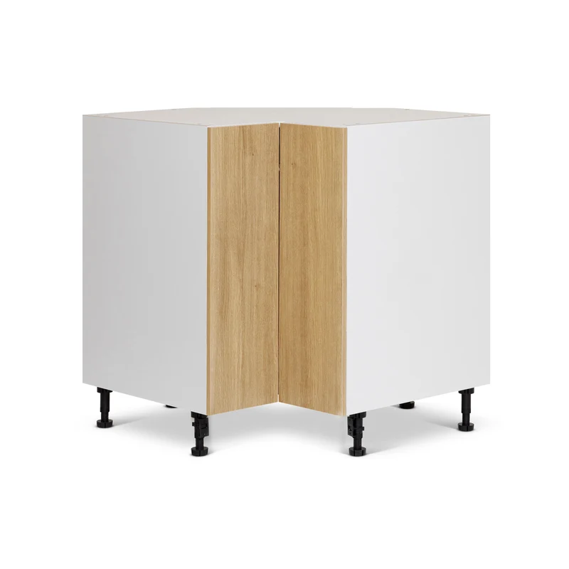 Bas Coin - 2 portes - 33 pouces de large - Mélamine Bois Zen