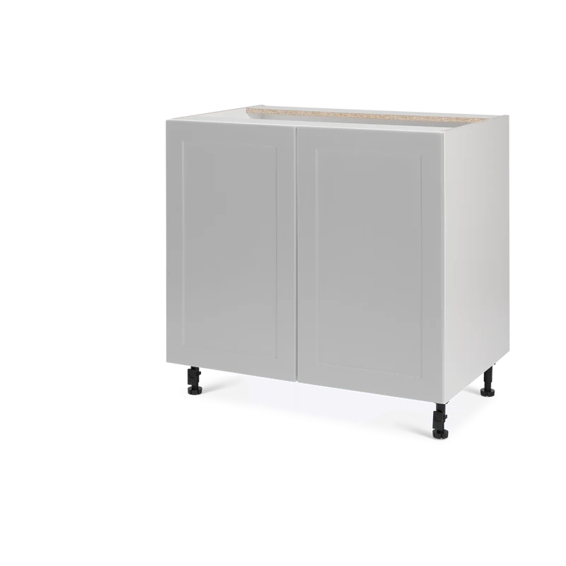 Cabinet de bas - 2 portes - 36 pouces de large - Polymère Shaker Gris