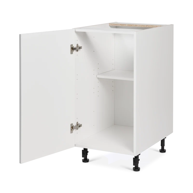 Cabinet de bas - 1 porte - 18 pouces de large - Polymère Shaker Gris