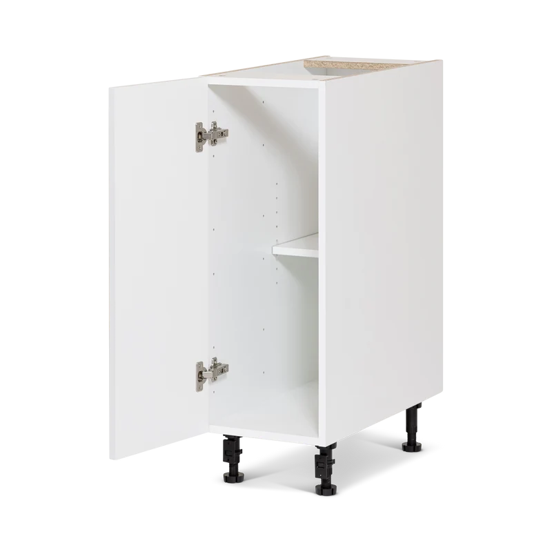 Cabinet de bas - 1 porte - 9 pouces de large - Polymère blanc shaker