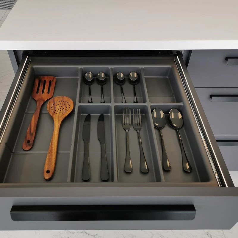 Ensemble de profilés LED pour tiroir R13, 550 mm à couper sur mesure, anthracite