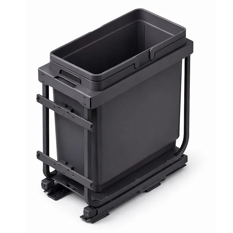 Poubelle Vibo Kombi 2.0 12 po. (300 mm) 33 L 1 bac anthracite
