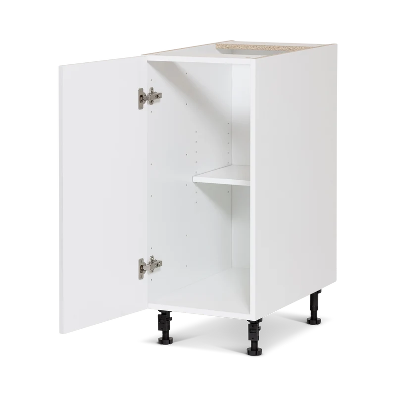 Cabinet de bas - 1 porte - 18 pouces de large - Polymère blanc shaker