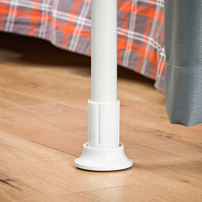 SoBuy KLS12-DG Paravent Séparateur de Pièces Rideau Télescopique Réglable en Hauteur Rideau Occultant Isolant Thermique Draperies à Oeillets
