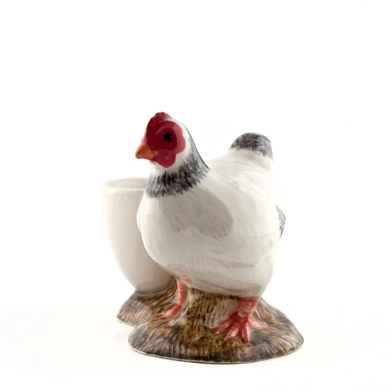 Coquetier poule blanche