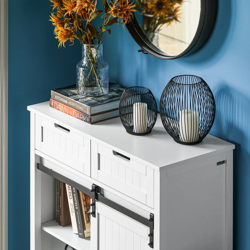 SoBuy FSB74-K-W Meuble Chaussures, Meuble Entrée, Commode Armoire de Rangement