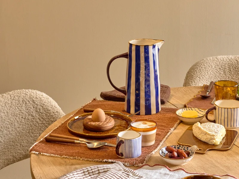 Carafe rayure bleu