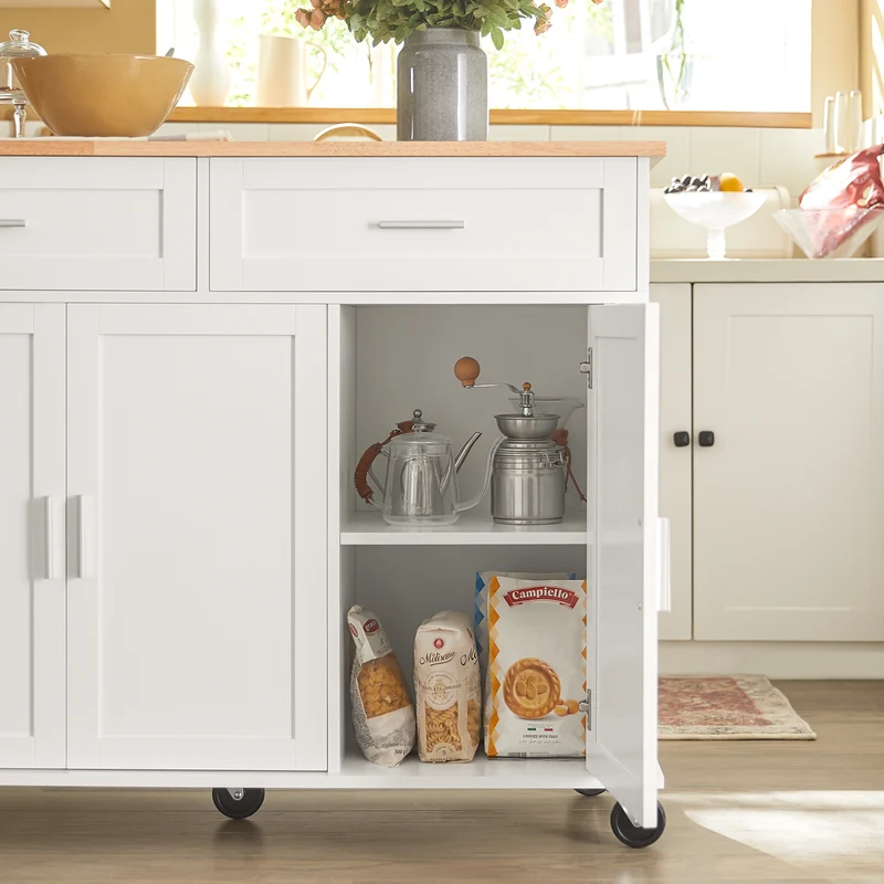 SoBuy FKW116-WN Desserte sur roulettes, Chariot de Cuisine