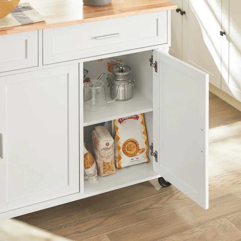 SoBuy FKW116-WN Desserte sur roulettes, Chariot de Cuisine