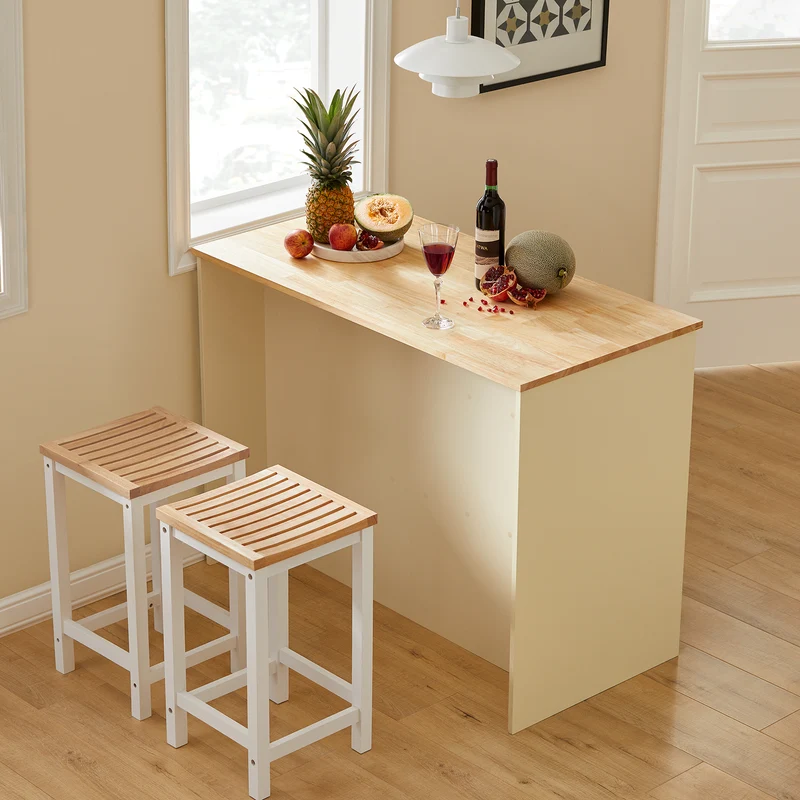 SoBuy KNL04-MI îlot Central, Placard, Buffet, Armoire de Cuisine avec 1 Plan de Travail