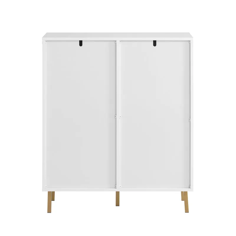 SoBuy FSB70-W Buffet Placard Armoire Multi-rangements Double Portes sur Pied