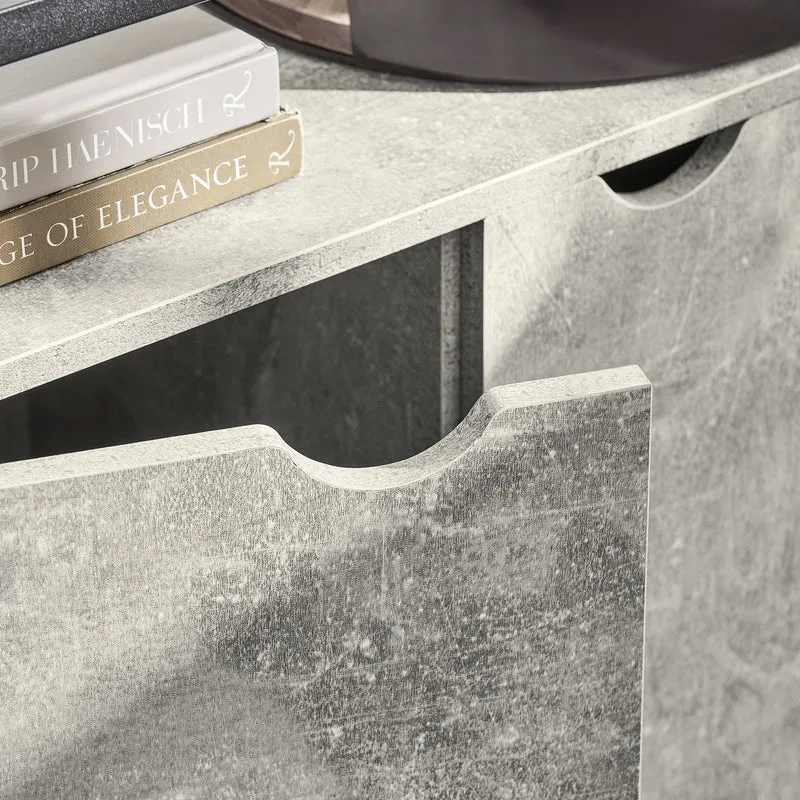 SoBuy FSB55-HG Table Console, Table d’Entrée, Meuble d’Entrée, Bout de Canapé avec 1 Étagère et 2 Portes