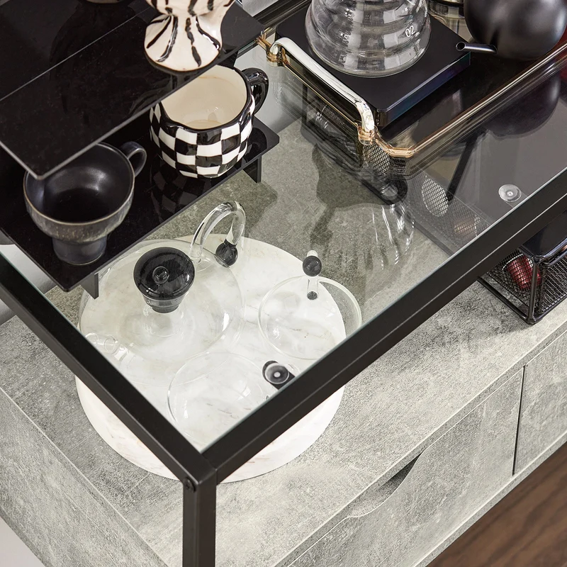 SoBuy FSB54-HG Table Console, Table d’Entrée, Meuble d’Entrée, Bout de Canapé, Table Décorative