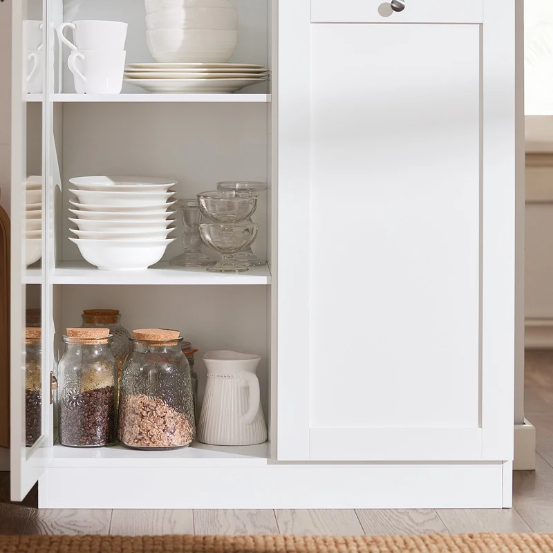 SoBuy FSB32-W Buffet Commode Armoire de Rangement Dressoir Bahut avec 2 Portes, 2 Tiroirs