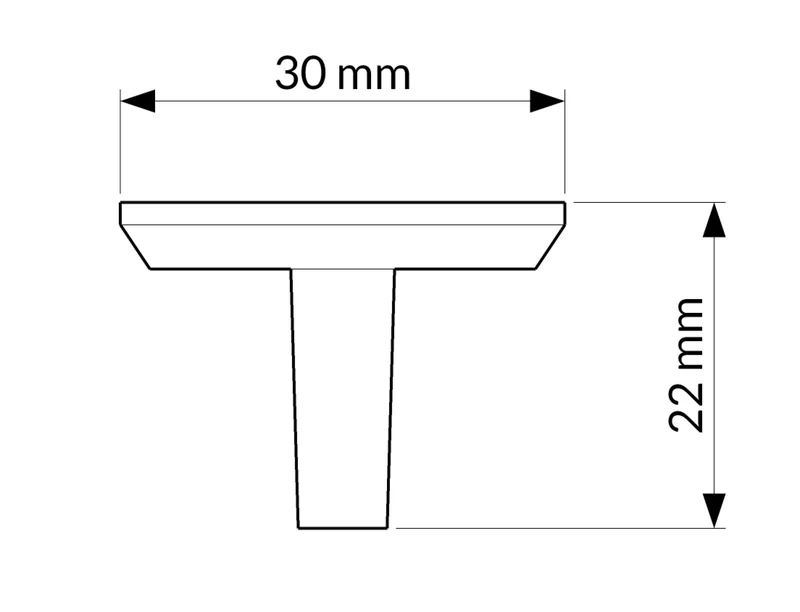 Bouton R1894 laiton brossé