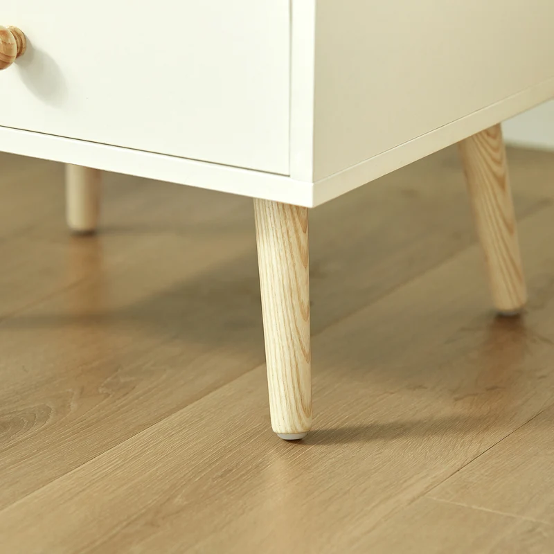 SoBuy FBT101-W Table de Chevet Table d'Appoint avec étagères de Rangement et tiroir – Blanc