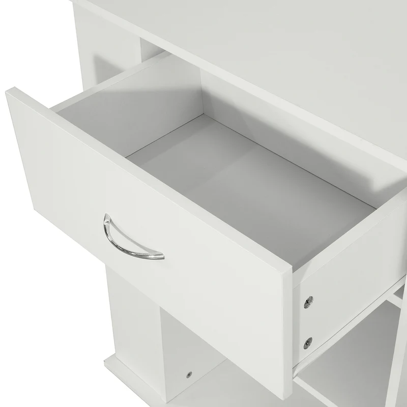 SoBuy FSB45-W Desserte Table d’Appoint Meuble de Rangement avec Tiroir et 4 Compartiments