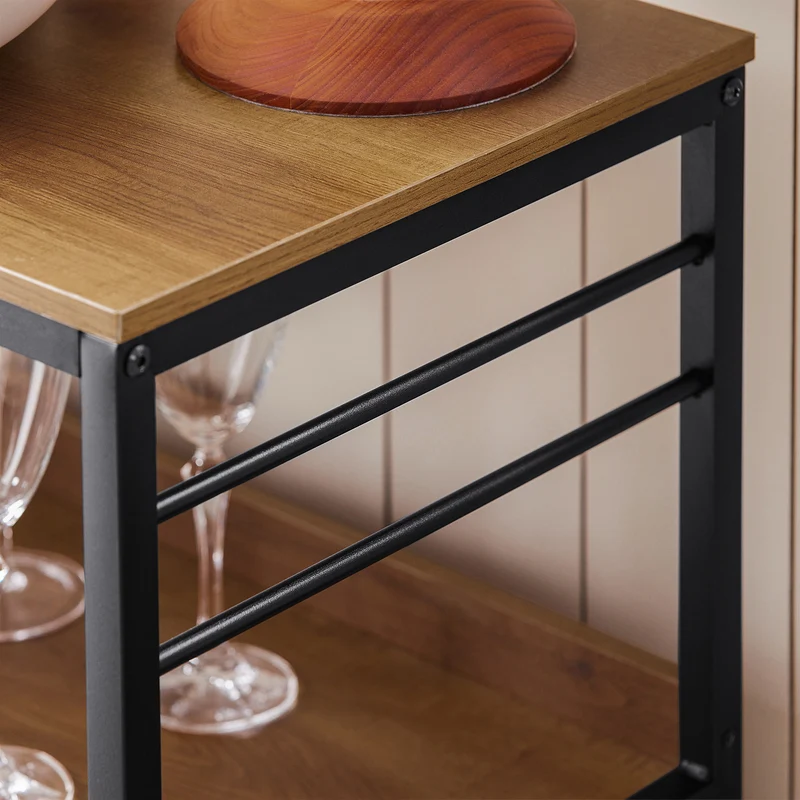 SoBuy FSB63-PF Buffet Meuble de Rangement Armoire Multi-rangements avec 3 Portes, pour Cuisine, Salle à Manger, Salon, Cadre en Acier Stable