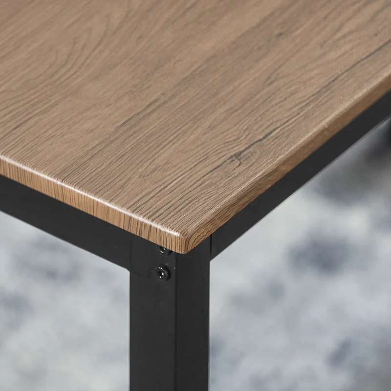 SoBuy OGT25-N Ensemble Table à Manger et bancs, Set de 3 pieces, avec 2 bancs pour Cuisine, Salle à Manger, Salon