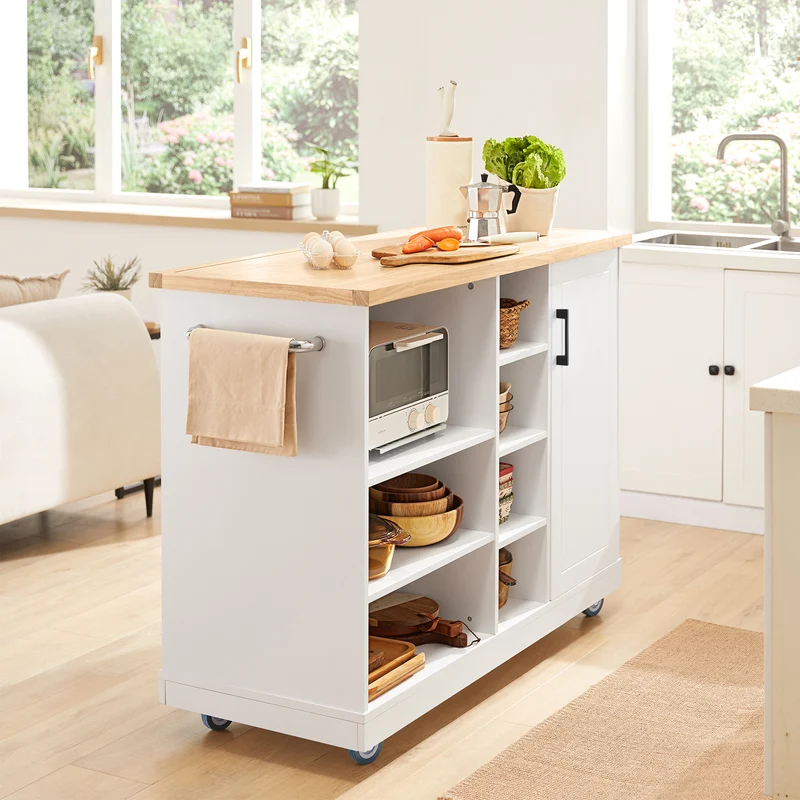 SoBuy FKW105-WN Desserte Roulante Chariot de Cuisine Chariot de Service