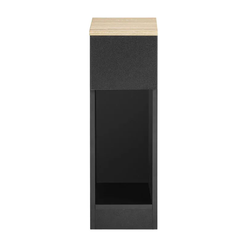 SoBuy FBT111-SCH Table de Chevet Table de Nuit Bout de Canapé Table d'Appoint Table Basse avec Tiroir