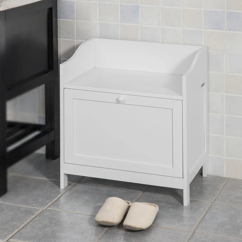 SoBuy FSR51-W Meuble à chaussures Banc de Rangement Meuble d'Entrée Commode à Chaussures