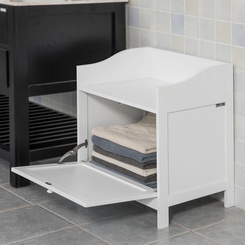 SoBuy FSR51-W Meuble à chaussures Banc de Rangement Meuble d'Entrée Commode à Chaussures