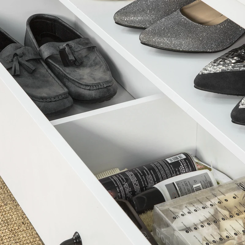 SoBuy FSR48-W Banc de Rangement Meuble à chaussures Meuble d'Entrée Commode à Chaussures